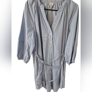 A New Day Light Blue Striped Mini Dress